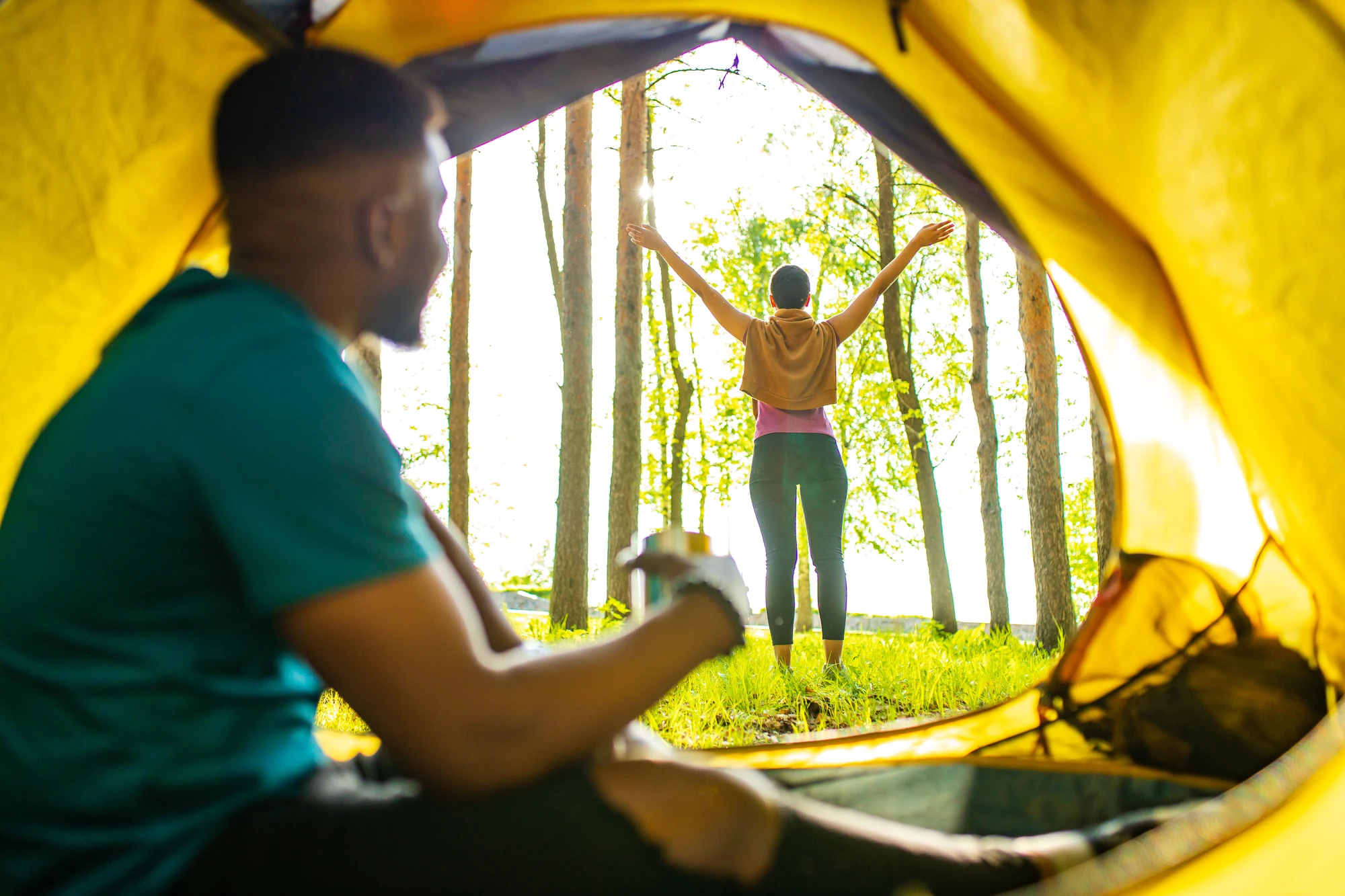 couple tente camping proche rochefort